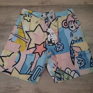 Reason Colorful Graphic Swim Shorts